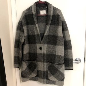 Wilfred Free Off-Duty Jacket in Grey/Black size Large